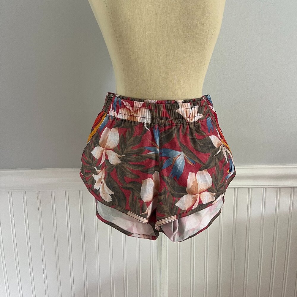 Aviator Nation tropical pattern swim shorts